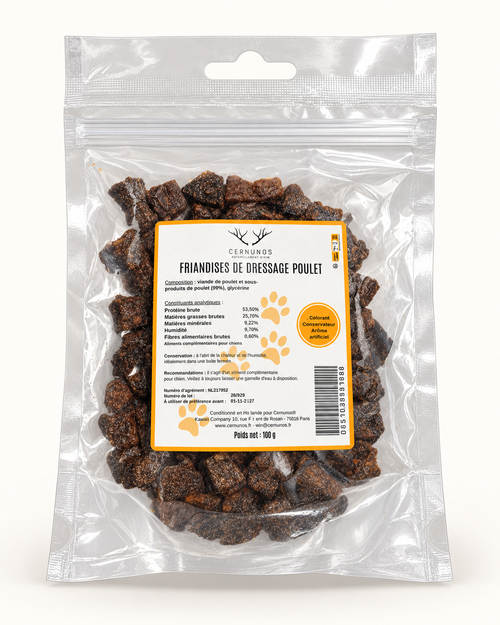 Friandises de dressage au poulet